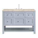 Breckenridge 48" Single Vanity, Serenity Blue, w/ 3 CM Tajnar Eclos Top
