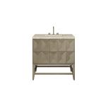 Emmeline 36" Single Vanity, Pebble Oak, w/ 3 CM Tajnar Eclos Top
