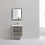 DeLusso Wall Mount Modern Bathroom Vanity