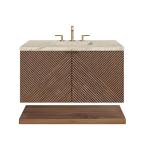 Marcello 36" Single Vanity, Chestnut, w/ 3 CM Tajnar Eclos Top