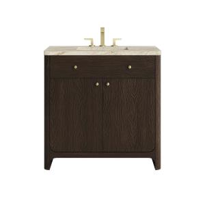 Gracyn 36" Single Vanity, Sable, w/ 3 CM Tajnar Eclos Widespread Top