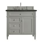 Brittany 36" Single Vanity, Urban Gray, w/ 3 CM Phantome Eclos Top