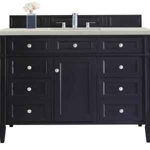 Brittany 48" Single Vanity, Victory Blue, w/ 3 CM Siberian Silestone Top w/FreePower Wireless Charger