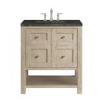 Breckenridge 30" Single Vanity, Whitewashed Oak, w/ 3 CM Phantome Eclos Top