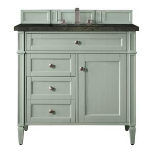 Brittany 36" Single Vanity, Sage Green, w/ 3 CM Phantome Eclos Top