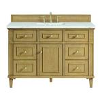 Lorelai 48" Single Vanity, Light Natural Oak w/ 3 CM Ethereal Noctis Silestone Top w/FreePower Wireless Charger