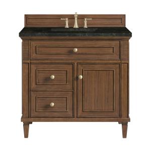Lorelai 36" Single Vanity, Mid-Century Walnut, w/ 3 CM Phantome Eclos Top
