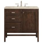 Addison 36" Single Vanity, Mid-Century Acacia, w/ 3 CM Tajnar Eclos Top