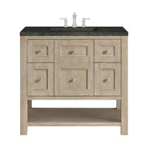 Breckenridge 36" Single Vanity, Whitewashed Oak, w/ 3 CM Phantome Eclos Top