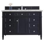 Brittany 48" Single Vanity, Victory Blue w/ 3 CM Victorian Silver Silestone Top w/FreePower Wireless Charger
