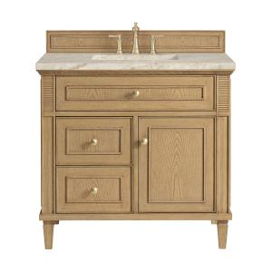 Lorelai 36" Single Vanity, Light Natural Oak, w/ 3 CM Tajnar Eclos Top