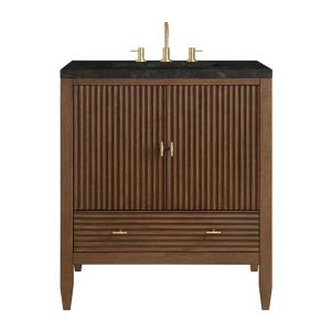 Myrrin 30" Single Vanity, Mid-Century Walnut w/ 3 CM Phantome Eclos Top