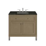 Chicago 36" Single Vanity, Walnut Whisper, w/ 3 CM Phantome Eclos Top