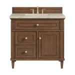 Lorelai 36" Single Vanity, Mid-Century Walnut, w/ 3 CM Tajnar Eclos Top