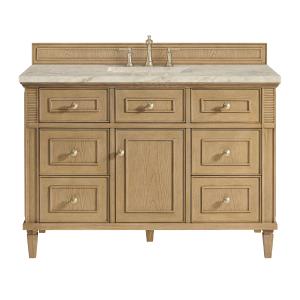 Lorelai 48" Single Vanity, Light Natural Oak, w/ 3 CM Tajnar Eclos Top