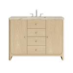 Gracyn 48" Single Vanity, Coastal Driftwood, w/ 3 CM Tajnar Eclos Widespread Top
