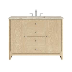 Gracyn 48" Single Vanity, Coastal Driftwood, w/ 3 CM Tajnar Eclos Widespread Top