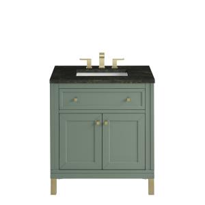 Chicago 30" Single Vanity, Smokey Celadon, w/ 3 CM Phantome Eclos Top