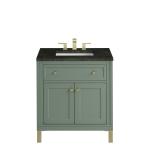 Chicago 30" Single Vanity, Smokey Celadon, w/ 3 CM Phantome Eclos Top