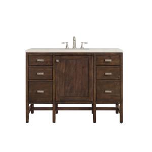 Addison 48" Single Vanity, Mid-Century Acacia, w/ 3 CM Siberian Silestone Top
