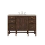 Addison 48" Single Vanity, Mid-Century Acacia, w/ 3 CM Siberian Silestone Top