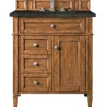 Brittany 30" Single Vanity, Saddle Brown, w/ 3 CM Phantome Eclos Top