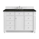 Bristol 48" Single Vanity, Bright White, w/ 3 CM Phantome Eclos Top