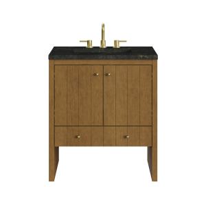 Hudson 30" Single Vanity, Honey Oak w/ 3 CM Phantome Eclos Top