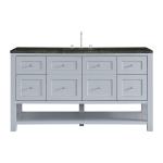 Breckenridge 60" Single Vanity, Serenity Blue, w/ 3 CM Phantome Eclos Top