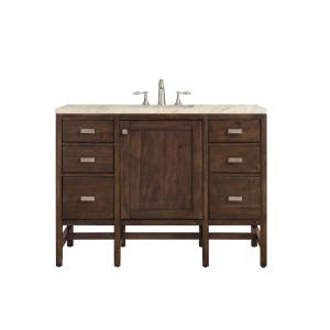 Addison 48" Single Vanity, Mid-Century Acacia, w/ 3 CM Tajnar Eclos Top