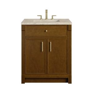 Bellshire 30" Single Vanity, Honey Oak w/ 3 CM Tajnar Eclos Top