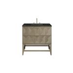 Emmeline 36" Single Vanity, Pebble Oak, w/ 3 CM Phantome Eclos Top