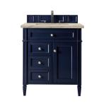 Brittany 30" Single Vanity, Victory Blue, w/ 3 CM Tajnar Eclos Top