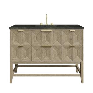 Emmeline 48" Single Vanity, Pebble Oak, w/ 3 CM Phantome Eclos Top