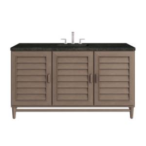 Portland 60IN Single Vanity Whitewashed Walnut w/ 3 CM Phantome Eclos Top