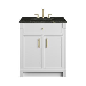 Bellshire 30" Single Vanity, Bright White w/ 3 CM Phantome Eclos Top