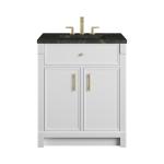 Bellshire 30" Single Vanity, Bright White w/ 3 CM Phantome Eclos Top
