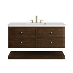 Allamari 48" Single Vanity, Sable w/ 3 CM White Zeus Silestone Top