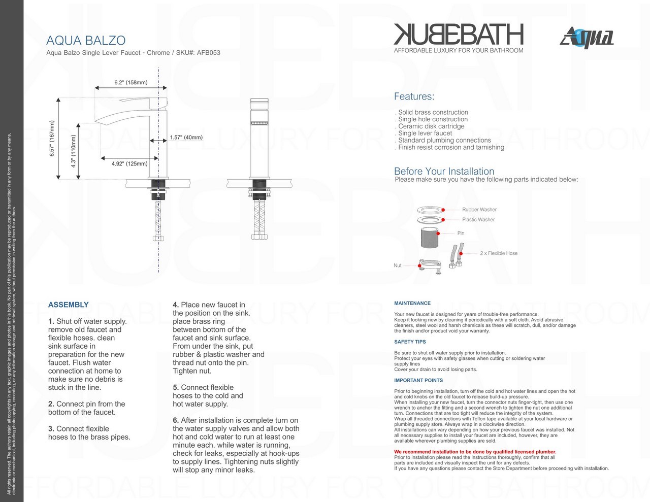 Wide Spread Bathroom Faucet Vanity