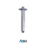 Aqua Piazza Brass Shower Set with 12" Ceiling Mount Square Rain Shower, 4 Body Jets and Handheld