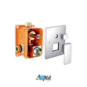 Aqua Piazza 3-Way Rough-In Valve With Cover Plate, Handle and Diverter