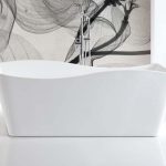 Ondulato 59'' White Free Standing Bathtub
