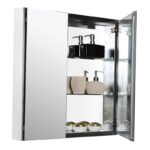 Aquamoon Mm20 Frameless 25" X26" Bathroom Medicine Cabinet Recess Or Wall Mounted Installation