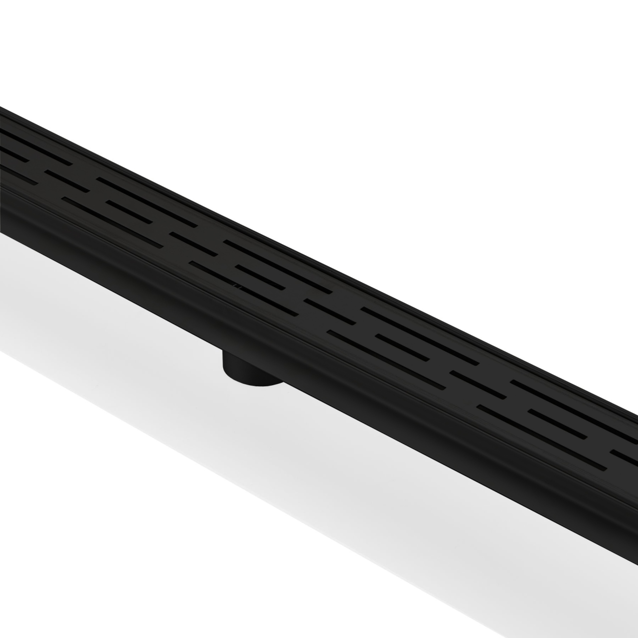 Kube 28″ Stainless Steel Linear Grate – Matte Black