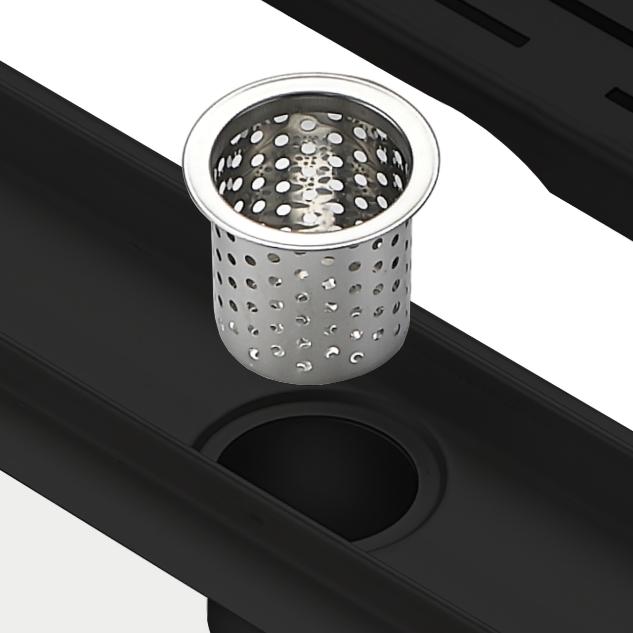 Kube 28″ Stainless Steel Pixel Grate – Matte Black