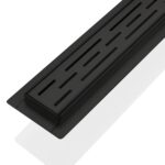 Kube 36″ Stainless Steel Linear Grate – Matte Black