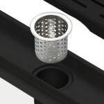 Kube 36″ Stainless Steel Linear Grate – Matte Black