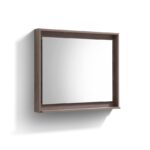 36″ Wide Mirror W/ Shelf – Butternut