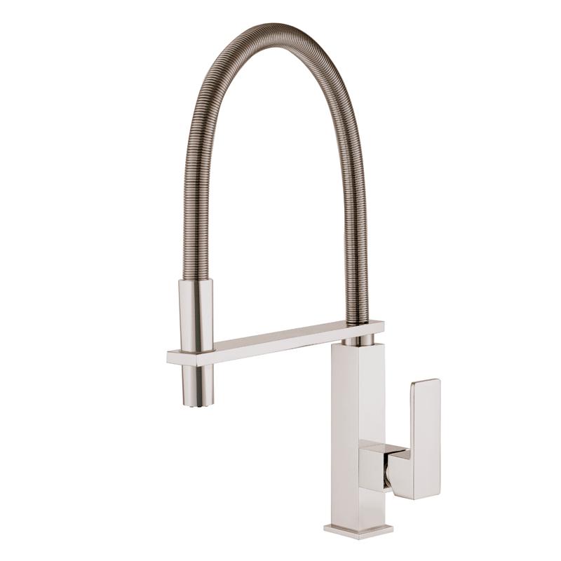 Aquamoon Milan Single-Handle Kitchen Sink Faucet, Brushed Nickel Finished