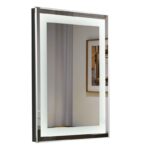 Aquamoon 226801 Led Bathroom Mirror 24" X 31" Wall Mounted Side Switch 6000K High Lumen